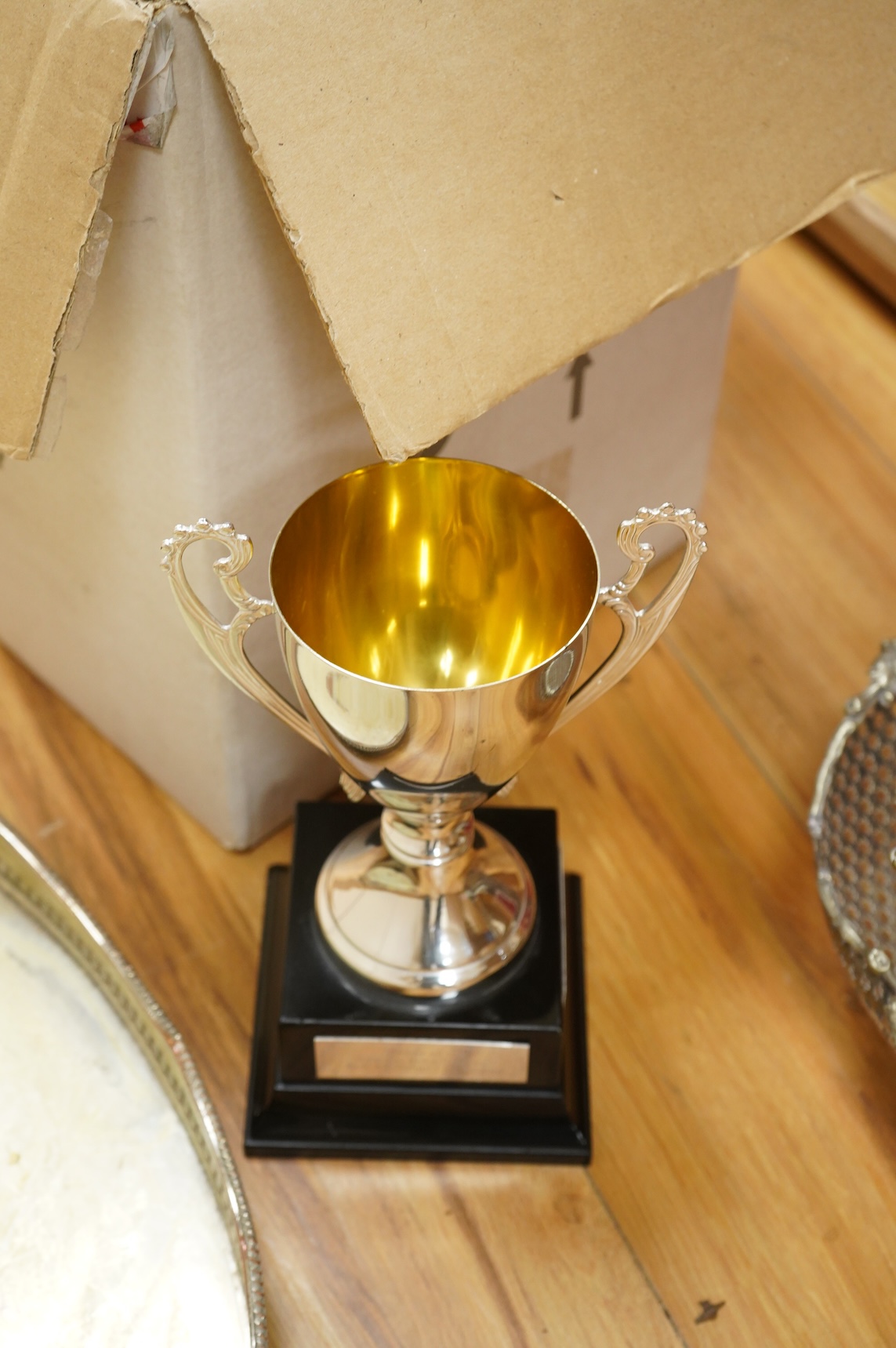 A collection of silver plated ware